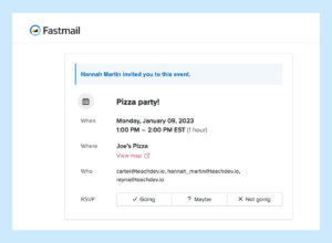 Blog image - Rsvp on the web page